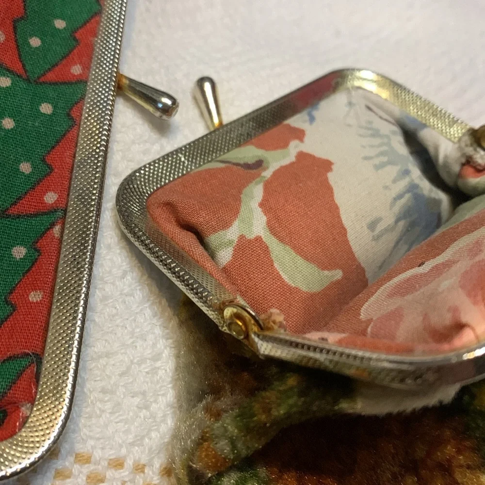 Handmade Floral Velvet Coin Purses